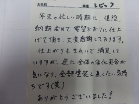 ホンダシビック　栃木県宇都宮市から板金塗装修理でご来店です。