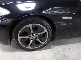 BMW 5 シリーズ 板金塗装修理で大田原市からご来店です。