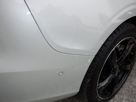 ボルボ ワゴン　栃木県真岡市から板金塗装修理でご来店です。